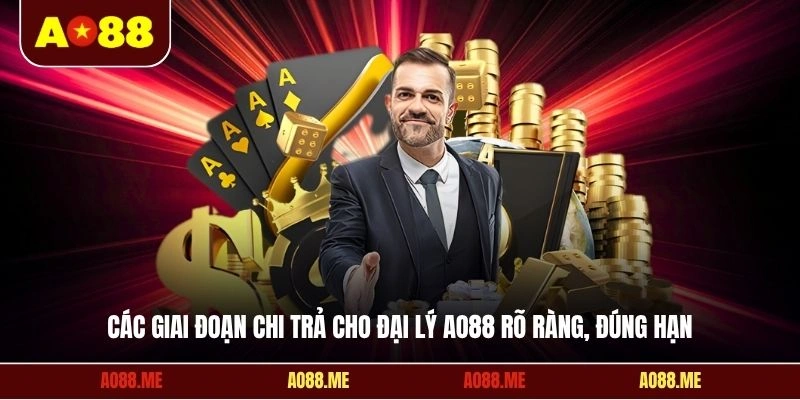 Các giai đoạn chi trả cho đại lý AO88 rõ ràng, đúng hạn